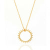 High-Quality 925 Sterling Silver Pendant Necklaces for Women Tiny Sun Gold Silver Chain