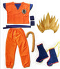 Dragon Ball Z suit Son Goku Cosplay Costumes Top/Pant/Belt/Tail/wrister/wig/Shoes