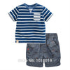 New 2018 Baby Boys Clothing Set Quality 100% Cotton Toddler Kids Clothes Short Sleeve Baby Boy Clothes Set Children Suit Outwear