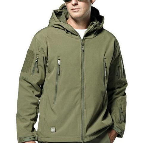 Laamei 2018 Army Camouflage Coat Military Jacket Waterproof Windbreaker Raincoat Hunt Clothes Army Men Outerwear Jackets Coats