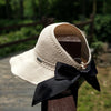 Fashion Bow Sun Hats Women Ponytail Sun Cap