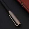 High Quality 717 Leather Fountain Pen Black Gun Gray Metal Business Office School Supplies Writing Ink Pens New