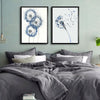 Blue Dandelion Poster And Print Wall Art Flowers Canvas Painting Modular Pictures Decoration Living Room Luxury Modern Object