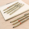 High Quality Micron Pigment Neelde Soft Brush Drawing Pen 003 005 Waterproof Marker Pen Drawing Stationery Office Supplies