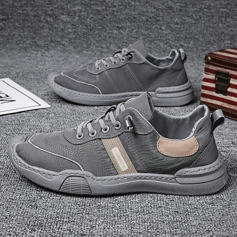 2021 Summer New Breathable Men&amp;#39;s Shoes Trend Men Board Shoes Umbrella Canvas Sneakers All-match Sports Casual Shoes