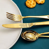 Stainless Steel Cutlery Set Portable Dinnerware Set Tableware Knife Fork Spoons Set Kitchen Utensils Sets Gift