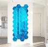 12Pcs 3D Mirror Wall Stickers Hexagon Shape DIY Large Wall Decor Sticker Adesivo Parede Home Decoration Art Mirror Ornaments