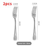 1/2/4pcs Flatware Set Stainless Steel Tableware Set Knife Fork Spoon Luxury Dinnerware Set Kitchen Flatware Dishwasher Safe