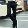 Simple Male Autumn Slim Fit Pencil Jeans Long Trousers Skin-Touch  Versatile