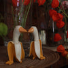Banana Duck Kawaii Room Decoration Home Office Desk Accessories Miniature Statue Modern Creative Craft Object Funny Gift