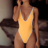 Three-point Sling Bikini V-neck Jumpsuit Women&#39;s Sexy Swimsuit Beach Bathing Outfits Slim Underwear Woman Swimwear Clothing