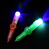 LED Colourful Luminous Spinning Pen Rolling Pen Ball Point Pen Learning Office Supplies Random Color