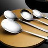 Korean Golden Long Handle Spoon Fork Chopsticks Teaspoons Home Tableware Stainless Steel Cutlery Set New Kitchen Dinnerware