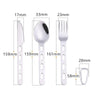 New Stainless Steel Picnic Tableware Creative Hollow Spoon Fork Knife Portable Camping Cutlery Children&#39;s School Dinnerware