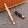 Metal X158 Fountain Pen Rose Golden Ink Pens EF F Nib 0.5MM Business Office School Supplies Pen