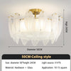 Modern Ceiling Chandeliers Crystal Creative Feather Glass Pendant Lamp Decor Hanging Light Lustre Light for Dining Room Bedroom