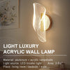 LED Wall Lights Luxury Gold Nordic Creative Acrylic for Bedroom Bedside Hallway Living Room Balcony Vanity Decoration Wall Lamps