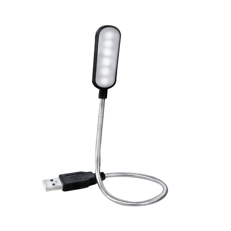Flexible USB LED Desk Lamps 360 Degree DC 5V Portable Adjustable Table Lamp 6 LEDs Reading Book Lights Nightlight For Laptop PC