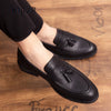 CHNMR-S Fashion Shoes For Men genuine leather Leisure Comfortable Slip-on Trending Products black