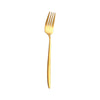 Thin Handle Tableware Stainless Steel Gold Cutlery Dining Fork Spoon Knife Teaspoon Gift Set Silverware Kitchen Accessories