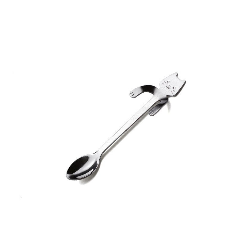 Mini Cute Coffee Spoon Teaspoon Dessert Snack Scoop Milk Children Stirring Spoons Tableware 304 Stainless Steel Protable 1Pcs
