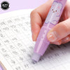 Kawaii Retractable Press The Eraser Pen Type Eraser Replaceable Pencil Rubber Core Student Correction Supplies Stationery Gifts