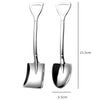 4/1PCS Shovel Spoons Creative Stainless Steel Coffee Tea Spoon For Ice Cream Dessert Watermelon Kitchen Tableware Cutlery Sets