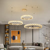 Modern Flower Ring Crystal Ceiling Chandeliers Butterfly Hanging Pendant Lamps Living Room Dining Table Island Home Decor Lights
