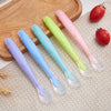 Baby Soft Silicone Spoon Candy Color Safety Temperature Sensing Spoon for Kids Boys Girls Children Food Baby Feeding Tools