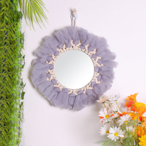 Creative bohemian style hand woven feather mirror pendant porch wall hanging wall decoration home stay decoration