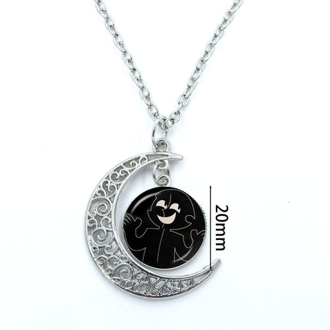 The Collector S Badge The Owl House Moon Necklace Women Men Accessories Party Charm Fashion Glass Dome Pendant Lady Gifts