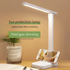 LED Desk Lamp 3 Color Dimmable Touch Foldable Table Lamp 5V USB Chargeable Eye Protection Reading Desk Lamp for Student Dormitor