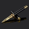 High Quality Hollow Out Sculpture Roller Ball Pen MEtal Golden Black Stationery Office school supplies Writing BALLPOINT PEN