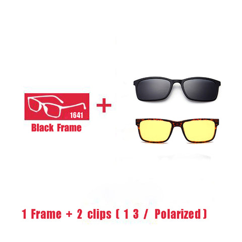 Polarized Magnet Clip Myopia Prescription Glasses Optical