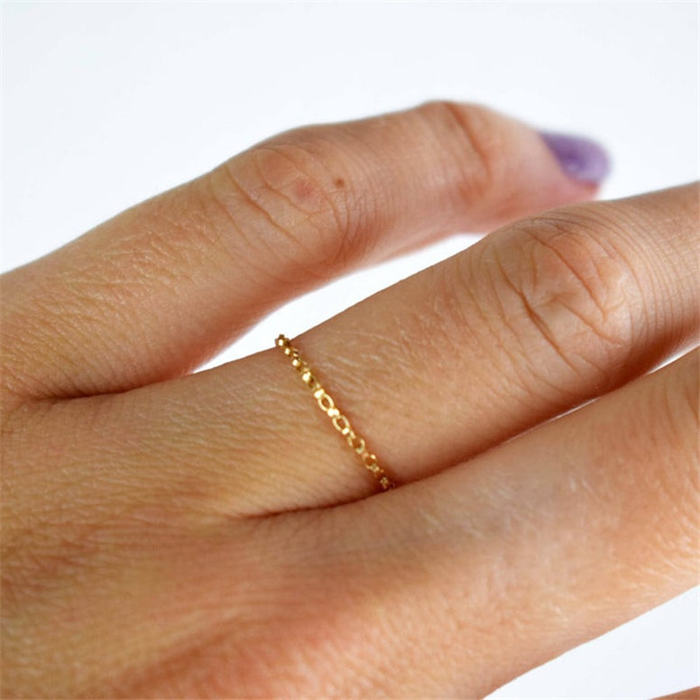 14K Gold Filled Chain Rings Knuckle Ring