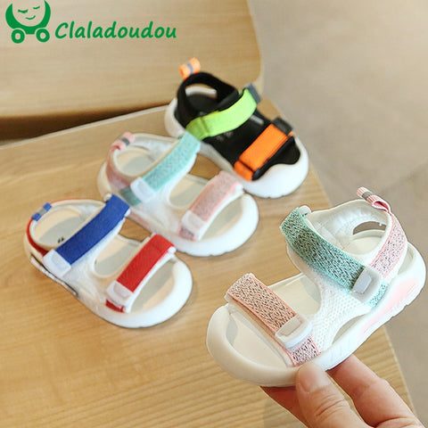 Beach Sandals Flats For Girl Anti-slip Summer Shoes For Dress Walkers