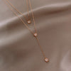 Luxury Zircon Double Layer Long Necklaces