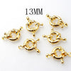 11-13mm Gold Round Clavicle Necklace Clasp