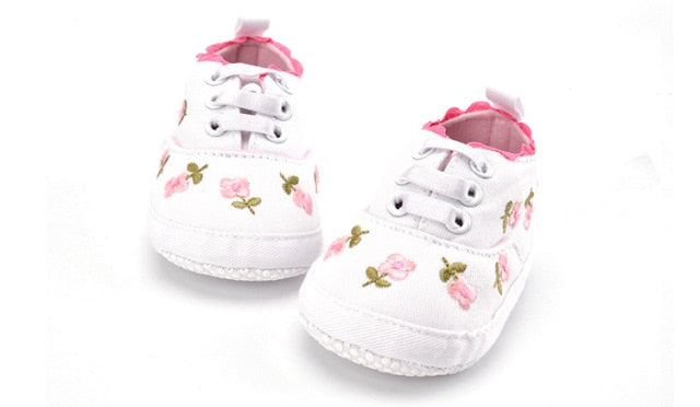 Print Floral Baby Girls Soft Sole First Walkers Anti-Slip Baby Shoes