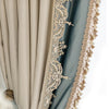 Silk American Luxury Stitching Lace Curtains