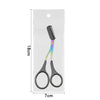 3 Colors Eyebrow Trimmer Scissor with Comb Facial Hair Removal Grooming