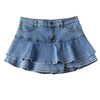 Retro Denim Shorts Skirt Streetwear Jeans Casual