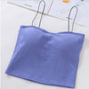 Women's Cotton Tube Top Breathable Chest Pad Push up Comfortable Tank