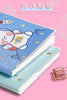 Kawaii Cartoon Rubber Sheathed Cover Mini Journal Notebook A7