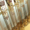 Gold Leather Hollow Luxury High-end European Embroidered Shading Curtains