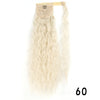 Synthetic Long Corn Wavy Ponytail Hairpiece Wrap on Hair Clip