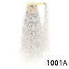 Synthetic Long Corn Wavy Ponytail Hairpiece Wrap on Hair Clip