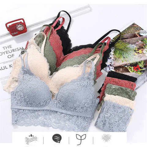 European and American style triangle cup lace sexy underwear bra