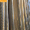 Horizontal Strip Gold Line Jacquard Blackout Curtains