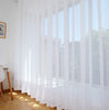 Luxury European Coffee Tulle Blackout Window Curtain Drapes